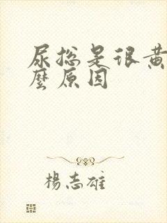 尿总是很黄是什么原因