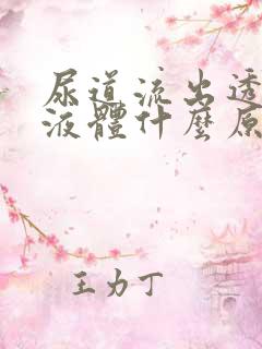 尿道流出透明的液体什么原因