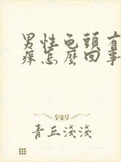 男性龟头有红点痒怎么回事