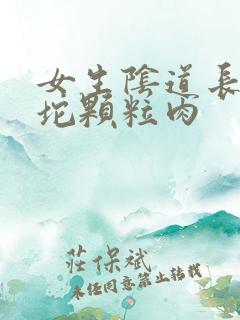 女生阴道长了一坨颗粒肉