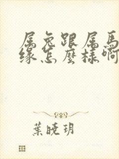 属兔跟属马的姻缘怎么样啊