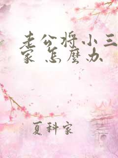 老公将小三带回家 怎么办