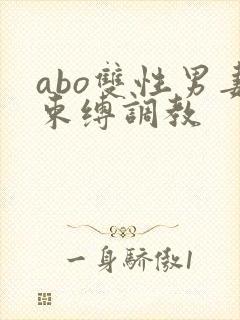 abo双性男妻束缚调教