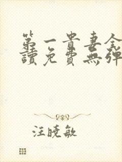 第一贵妻全文阅读免费无弹窗