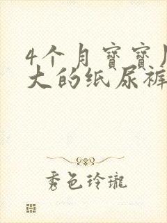 4个月宝宝用多大的纸尿裤