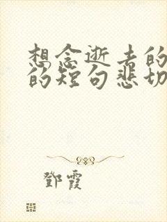 想念逝去的父母的短句悲切词句