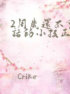 2周岁还不会说话的小孩正常吗