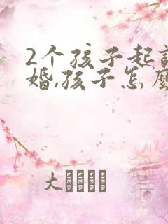 2个孩子起诉离婚,孩子怎么判