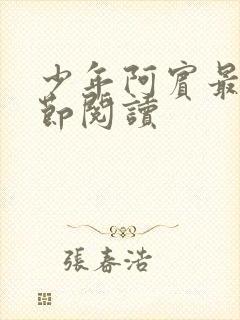 少年阿宾最新章节阅读