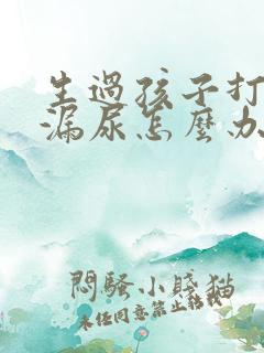 生过孩子打喷嚏漏尿怎么办