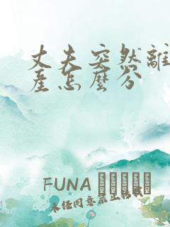 丈夫突然离世遗产怎么分