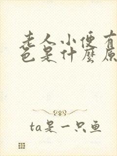 老人小便有点红色是什么原因