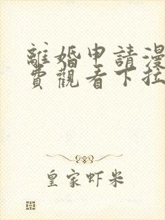 离婚申请漫画免费观看下拉式六漫画