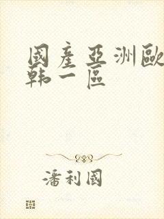 国产亚洲欧美日韩一区