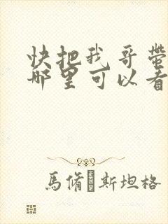 快把我哥带走在哪里可以看到