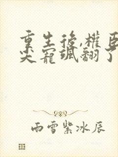 重生后,权臣心尖宠飒翻了免费阅读