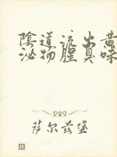 阴道流出黄色分泌物腥臭味