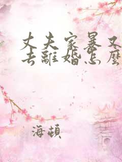 丈夫家暴又不想去离婚怎么办