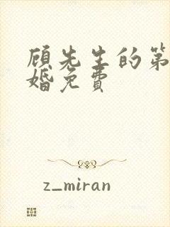 顾先生的第一宠婚免费