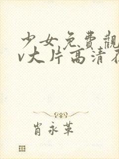 少女免费观看mv大片高清在线动漫