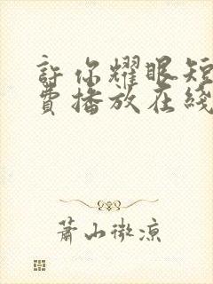 许你耀眼短剧免费播放在线观看