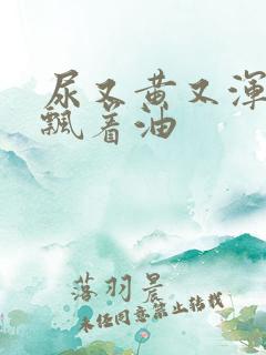 尿又黄又浑浊还飘着油