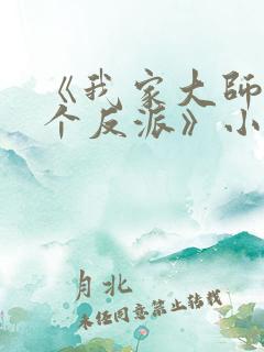 《我家大师兄是个反派》小说