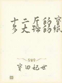 十二斤的宝宝穿多大号的纸尿裤