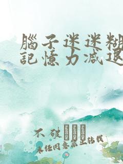 脑子迷迷糊糊的记忆力减退