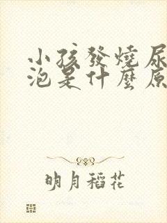 小孩发烧尿有泡泡是什么原因