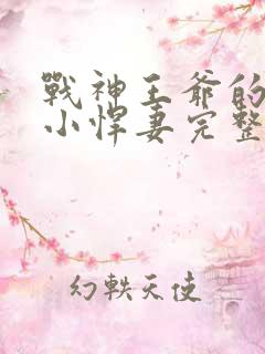 战神王爷的甜宠小悍妻完整版