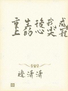 重生后我成了皇上的心尖宠