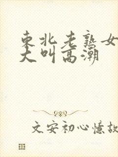 东北老熟女91大叫高潮