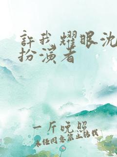 许我耀眼沈皓辰扮演者