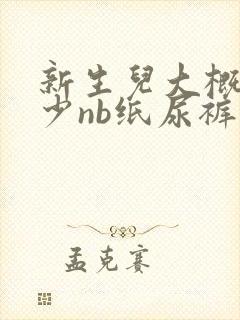 新生儿大概用多少nb纸尿裤