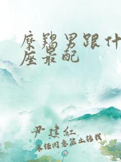 摩羯男跟什么星座最配