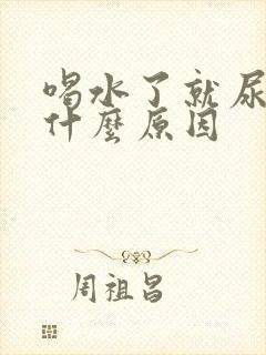 喝水了就尿多是什么原因