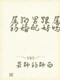 属狗男跟属牛女的婚配好吗