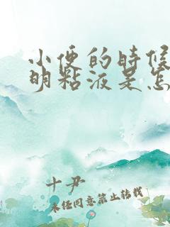 小便的时候有透明粘液是怎么回事