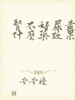 肾不好尿黄该吃什么药效果好