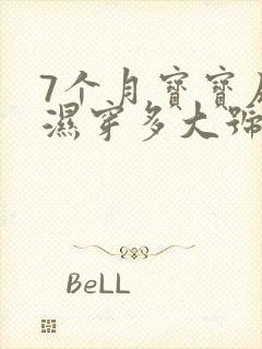 7个月宝宝尿不湿穿多大号