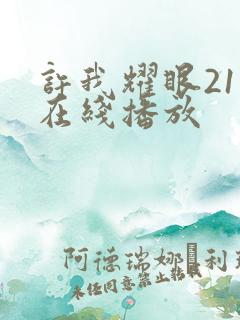 许我耀眼21集在线播放