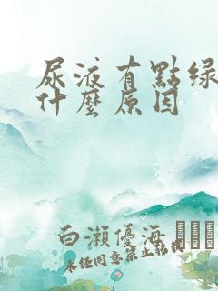 尿液有点绿黄是什么原因