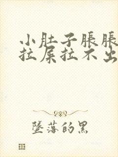 小肚子胀胀的想拉屎拉不出来