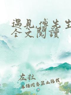 遇见,傅先生 全文阅读