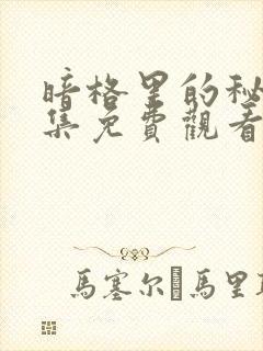 暗格里的秘密全集免费观看高清