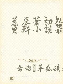 叶辰萧初然最快更新小说最新章节