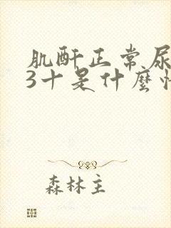 肌酐正常尿蛋白3十是什么情况