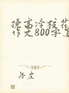 挠高冷校花脚心作文800字怎么写