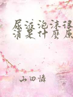 尿液泡沫很久不消是什么原因